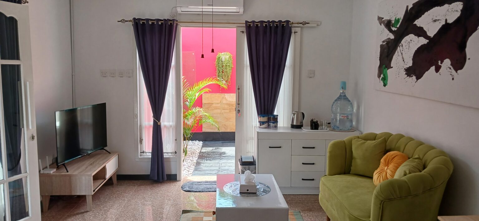 Tiny House - View to Garden Bathroom