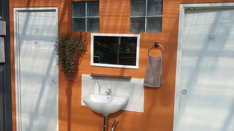 Shared Eco-Bathrooms (Solar-Powered